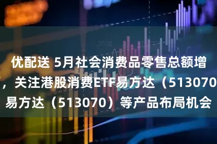 优配送 5月社会消费品零售总额增速创年内新高，关注港股消费ETF易方达（513070）等产品布局机会