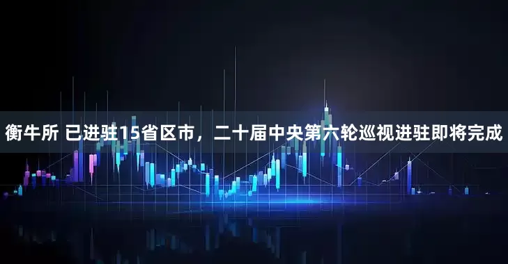 衡牛所 已进驻15省区市，二十届中央第六轮巡视进驻即将完成